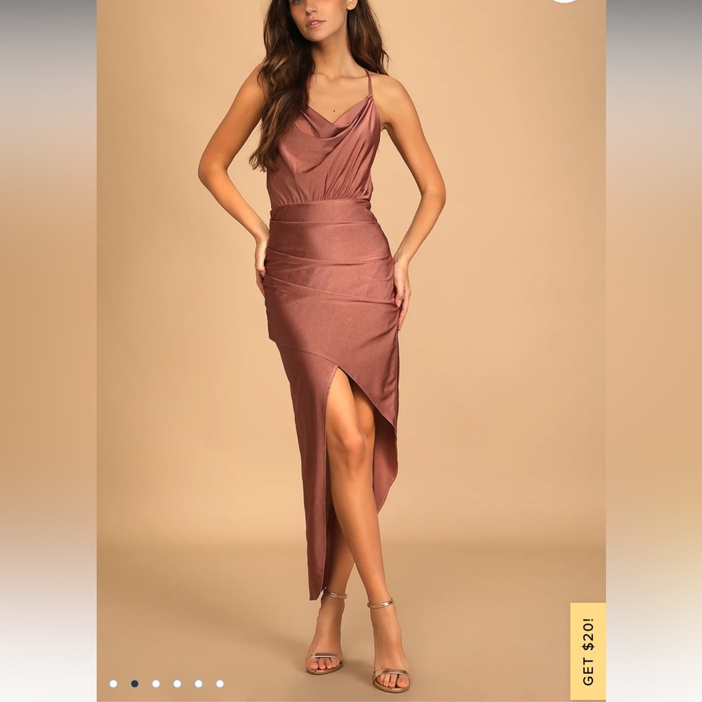 LuLu’s Mauve dress. Wedding guest. Xs.